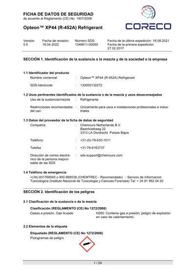 Ficha R-404A