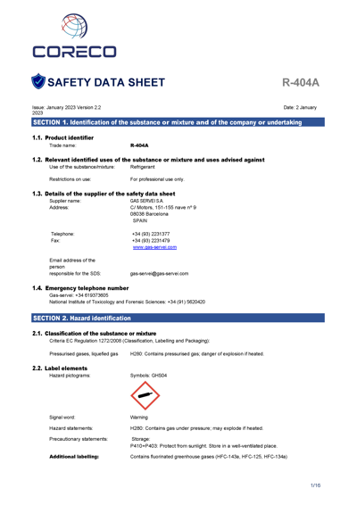 Ficha R-404A