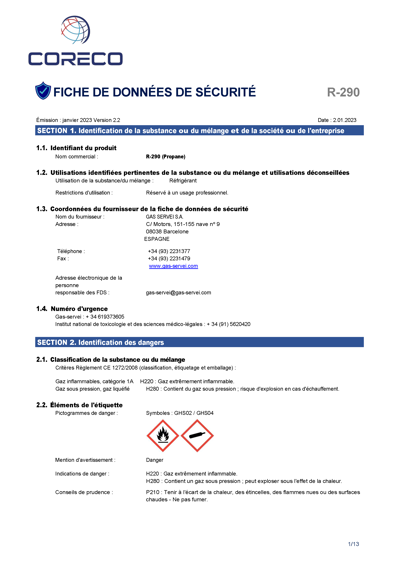Fiche R-290